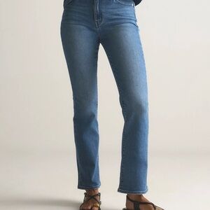 Quince Women's Flare Jeans in Light Blue
